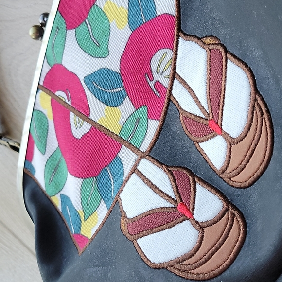 *nwt* mis zapatos kimono 3-way shoulder bag - Picture 5 of 14